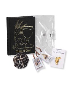 5pc Child of God Communion Boys Set in a Clear Pouch -P65