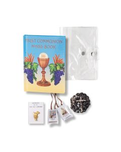 5pc Chalice First Communion Set in Black - P65