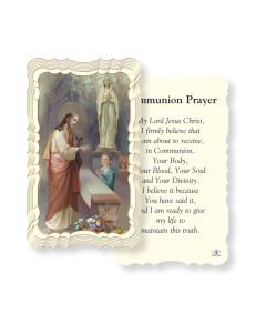Communion Boy Holy Card
