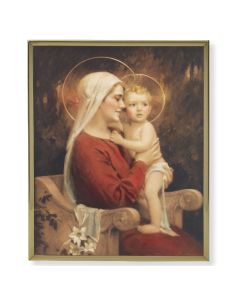 8" x 10" Gold Plaque Frame with a Chambers: Madonna and Child Print