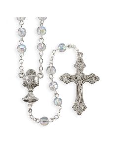 Crystal Aurora Borealis Bead Communion Rosary
