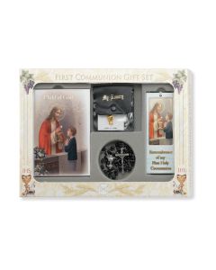 6pc Deluxe Child of God Memories Edition Communion Gift Set for Boys - P65