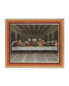 10 1/4" x 12 1/4" Cherry Frame with an 8" x 10" Last Supper Print