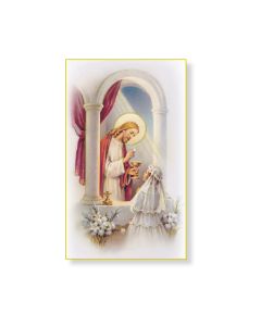 Communion Girl Eight-Up Micro Perforated Holy Cards