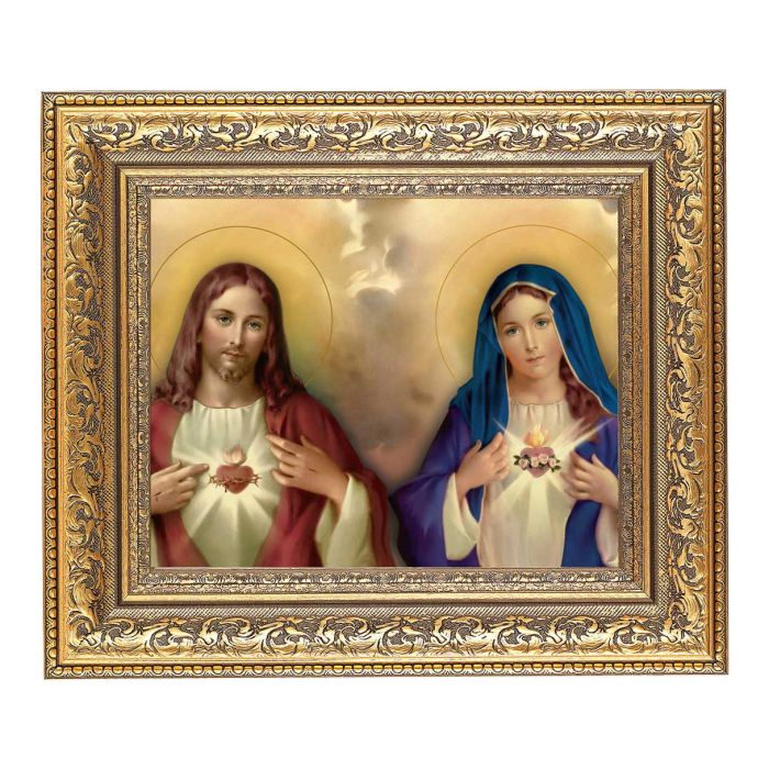 12 1/2" x 14 1/2" Ornate Gold Leaf Antique Frame with 8" x 10" The ...